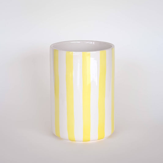 Vase Stripes - spiaggia yellow