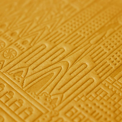 The Barcelona Notebook von The City Works – handgeprägtes Notizbuch im B6-Format