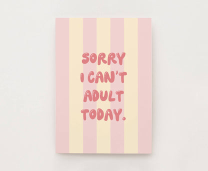Postkarte - I Can’t Adult