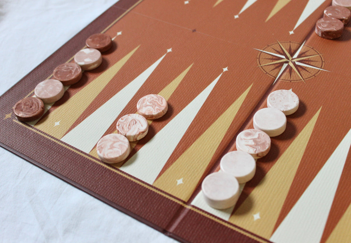 Backgammon-Weihnachtsbrettspiel