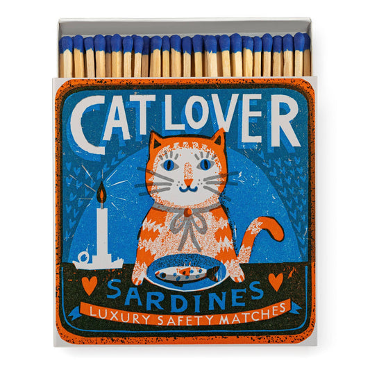 Cat Lover Sardinen | Quadratische Sicherheitszündhölzer