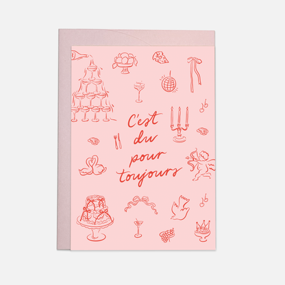Irgendwie für immer – Hochzeitsgrußkarte (auch auf Französisch)
