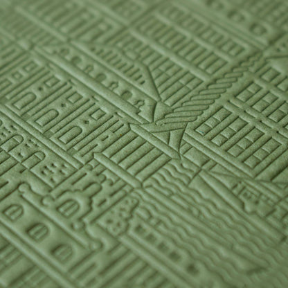 The Copenhagen Notebook von The City Works – handgeprägtes Notizbuch in B6