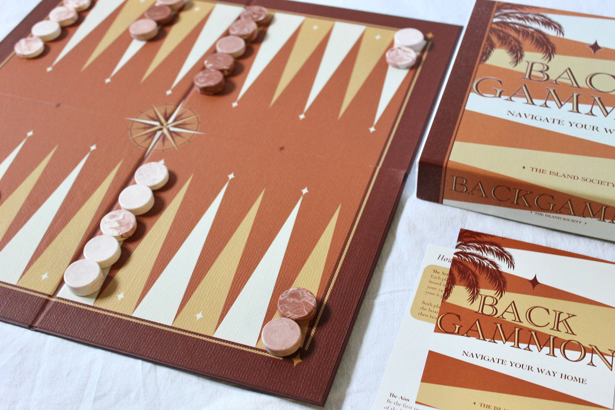 Backgammon-Weihnachtsbrettspiel