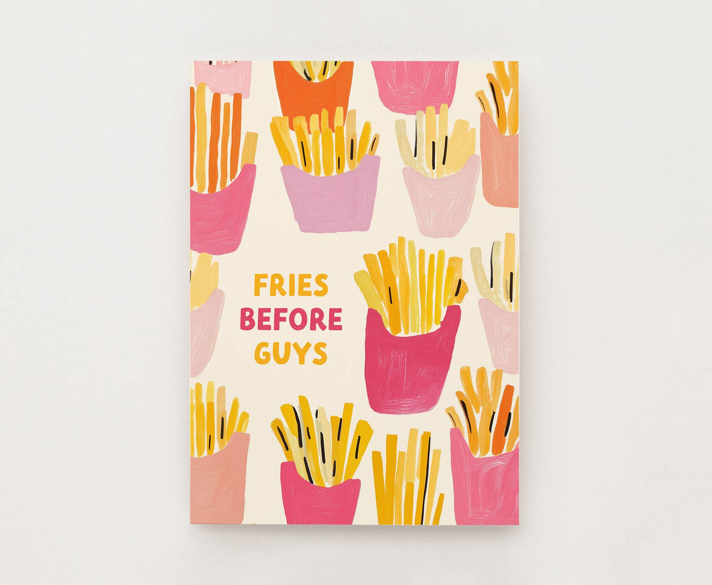 Postkarte - Fries before guys