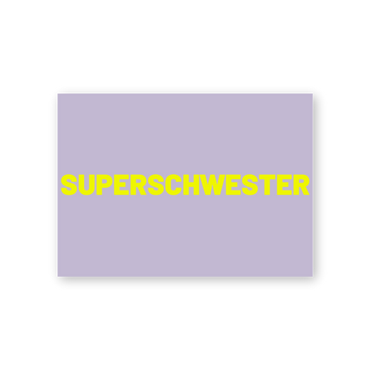 Postkarte - SUPERSCHWESTER