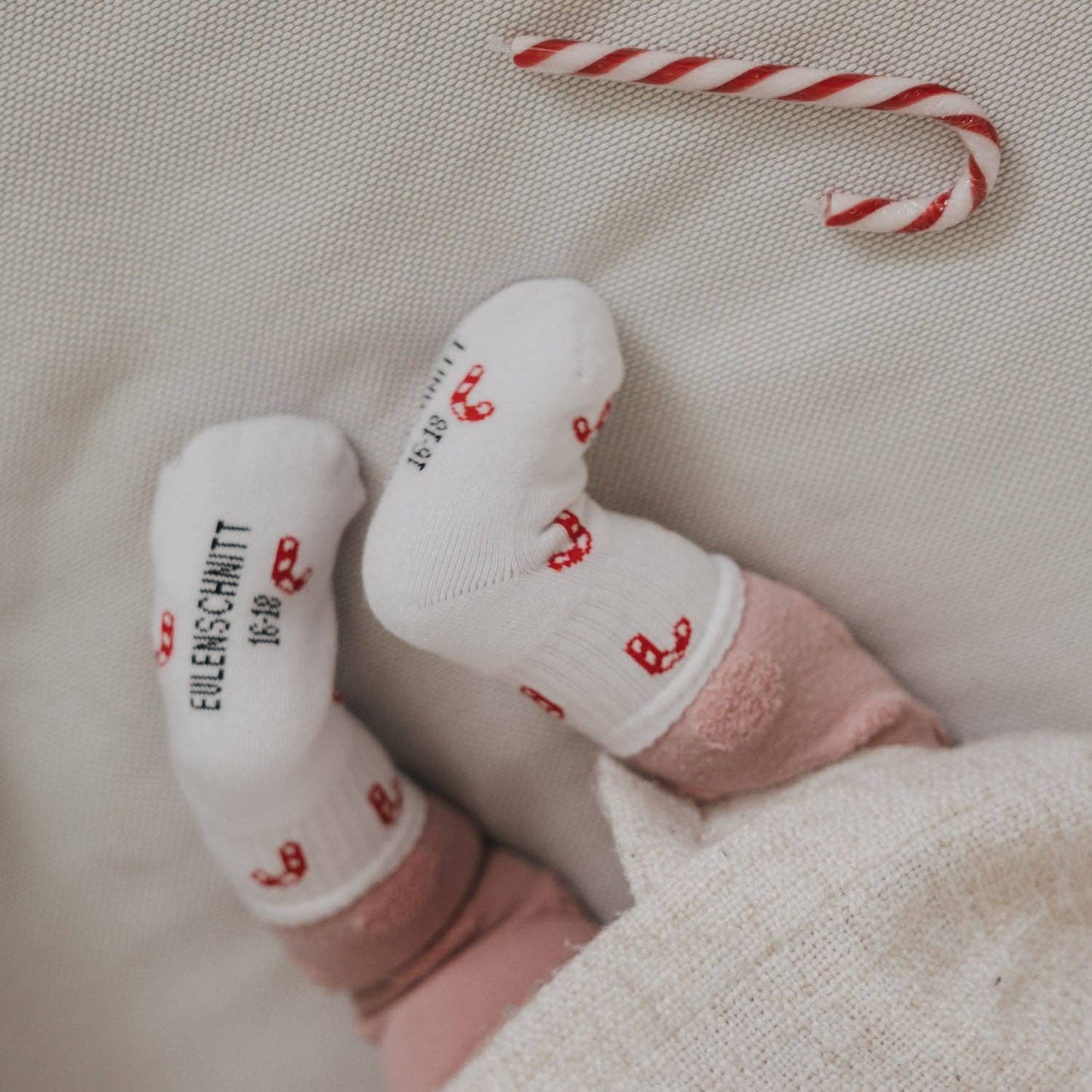 Babysocken Allover Zuckerstangen 16-18 (VE = 5 Stk.)
