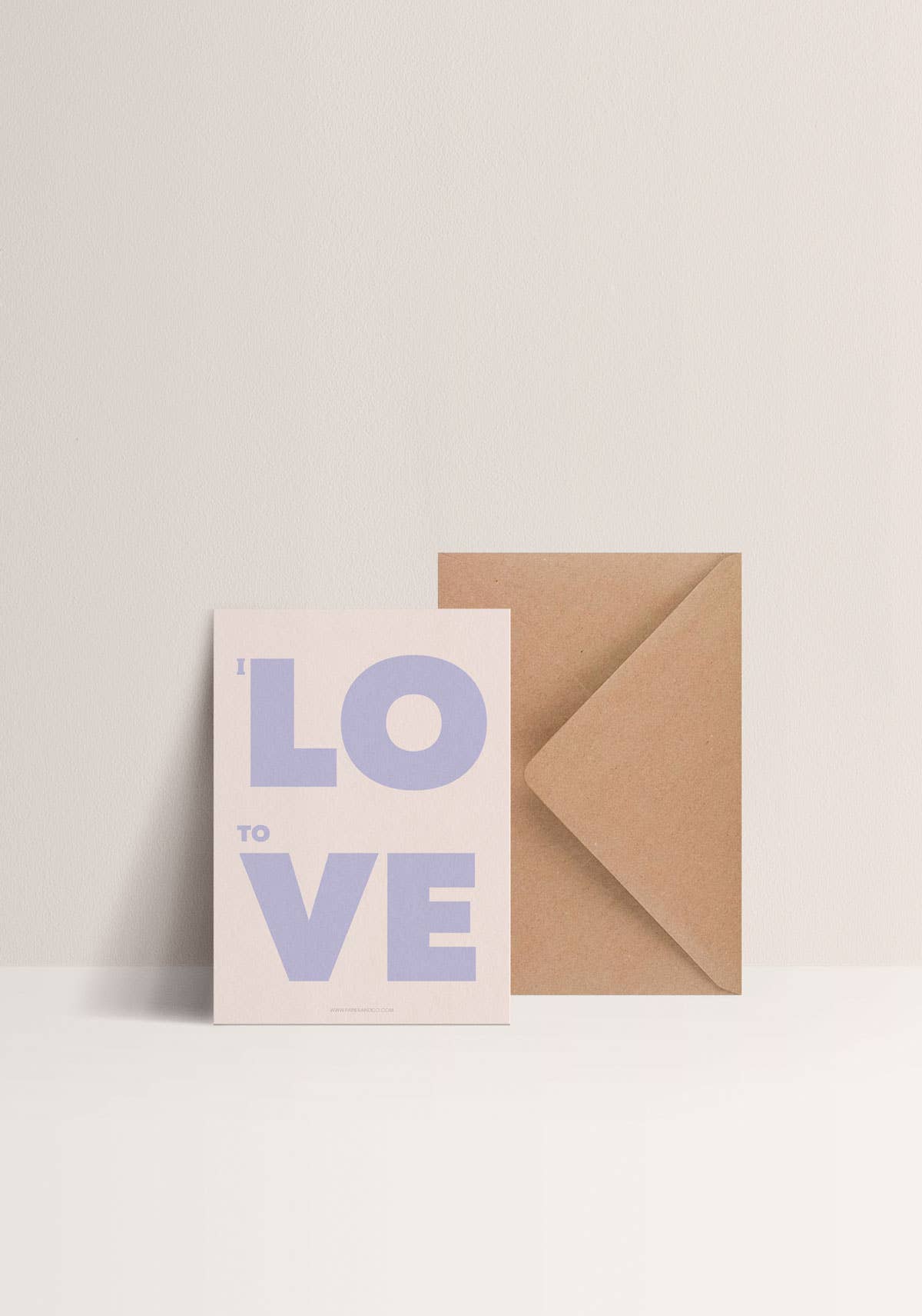 Karte „I love to Love“