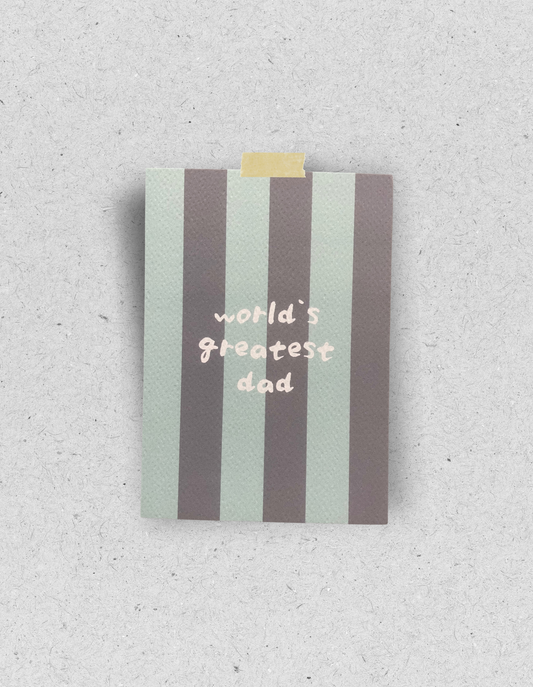 Postkarte "World`s greatest dad"