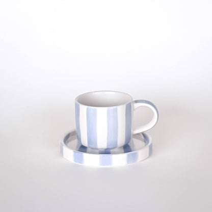 Espresso  Stripes - morning  azzurro (2er Set - 4 Teile)