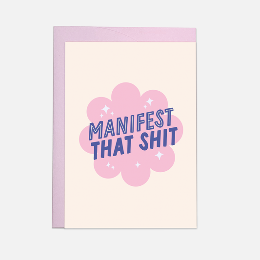 Manifest that greeting card – Originelle Grußkarte