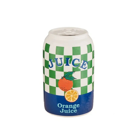 Vase in Form einer Orangensaftdose Juice Orange