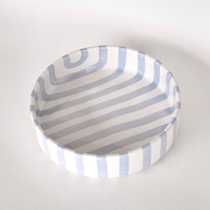 Schale gross  Stripes - morning azzurro