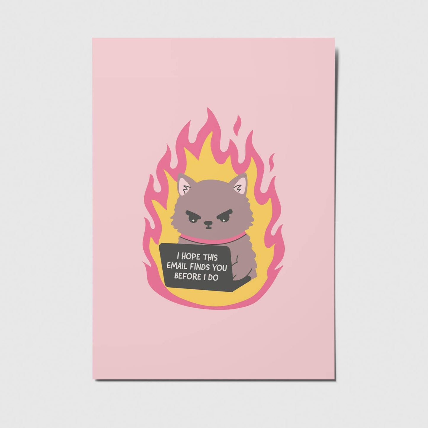 I hope this email finds you - A6 Postkarte