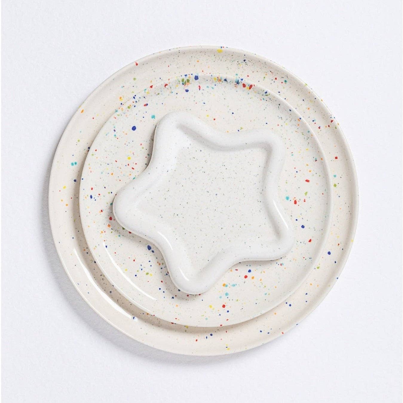 Party-Brotplatte Weiß, 17 cm