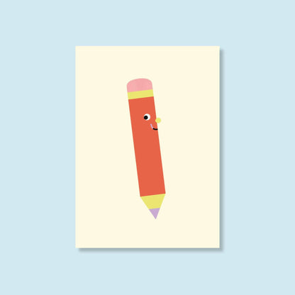 Postkarte "Stift"
