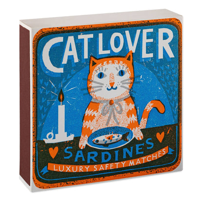 Cat Lover Sardinen | Quadratische Sicherheitszündhölzer