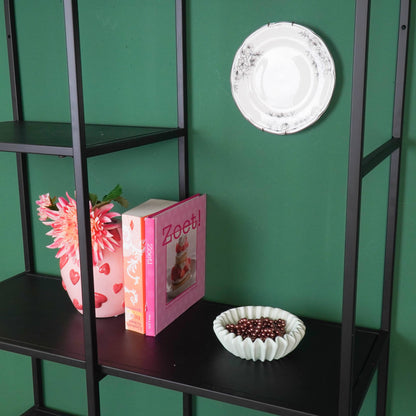 Schale - Gefaltete Schale - Keramik - Mint - 15x15x4,5 cm