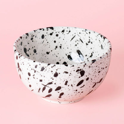 Keramik-Frühstücksschale Ø14 cm/Schwarz-Weiß GALAXIA