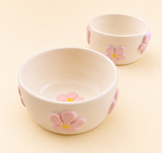 Blomma Bowl handgefertigte Keramik-Blumenschale, 300 ml, Hergestellt in Spanien