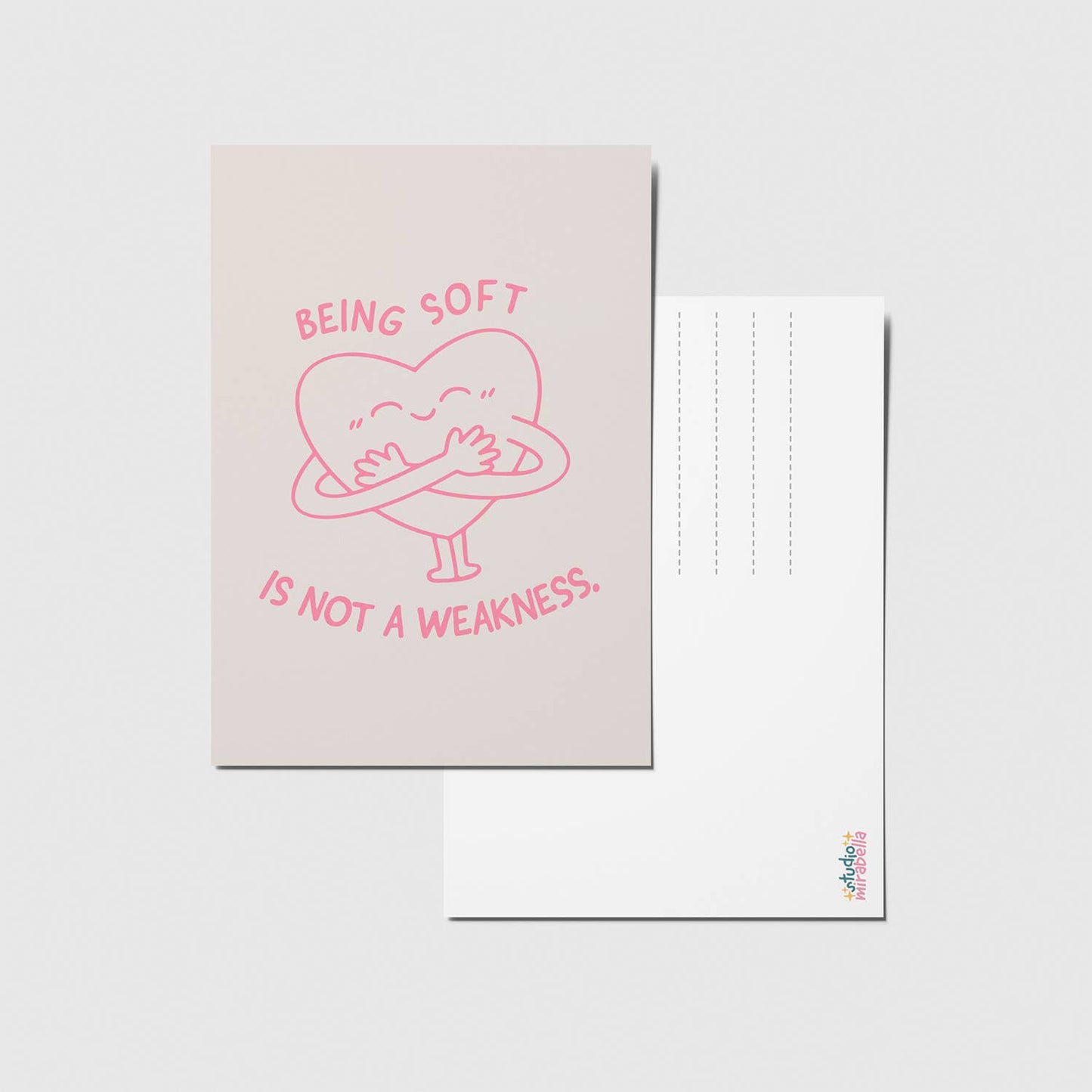 Being soft - A6 Postkarte
