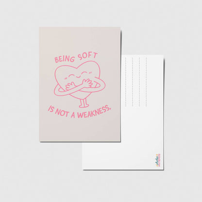Being soft - A6 Postkarte