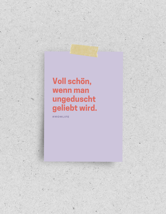 Postkarte "Ungeduscht"