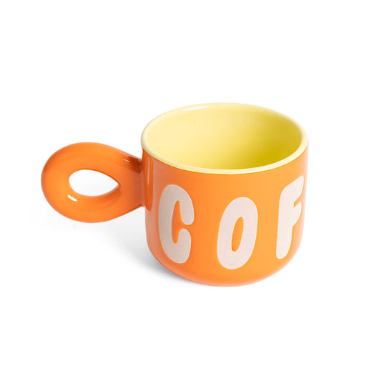 ORANGE KAFFEEBECHER HF