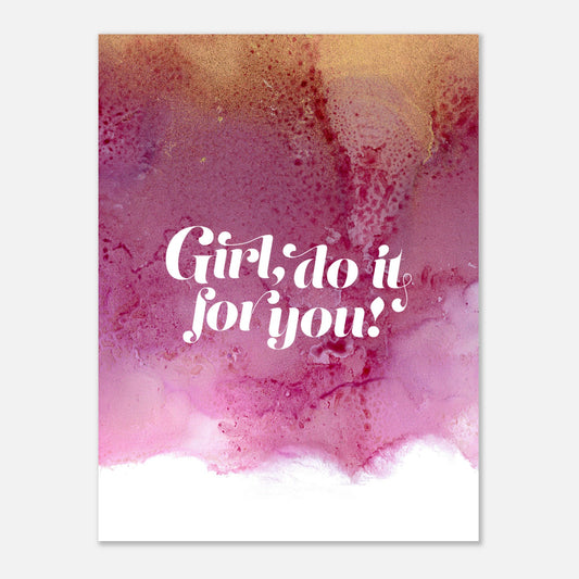 Poster GIRL – blumenkindjen