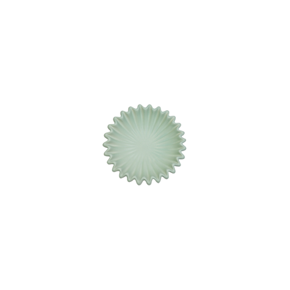 Schale - Gefaltete Schale - Keramik - Mint - 15x15x4,5 cm