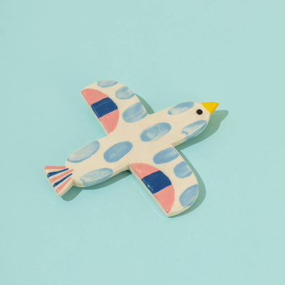 Vogel Babyblau / Keramik Hängend