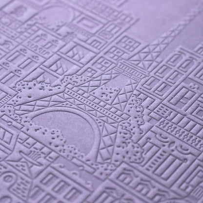 The Paris Notebook – handgeprägtes Notizbuch mit detailliertem Paris-Design