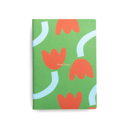 Notizbuch Green Tulip A5 von Helio Ferretti