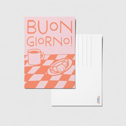 Buon giorno - A6 Postkarte