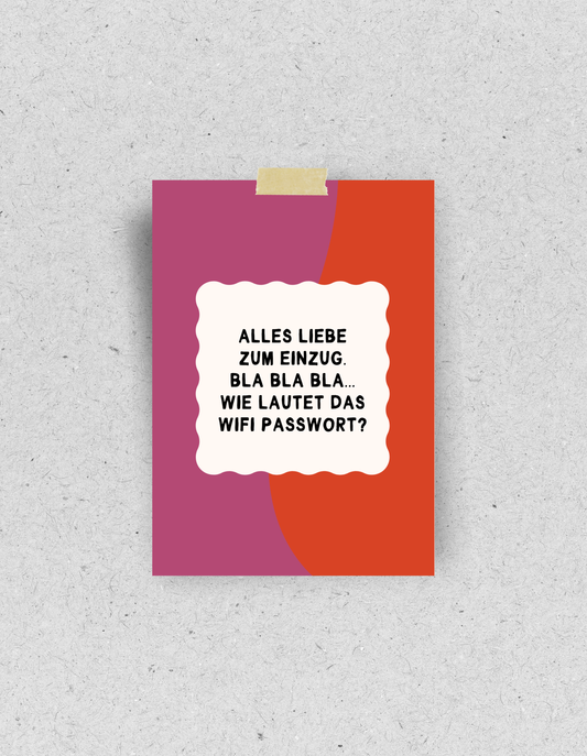Postkarte "Einzug" | Recyclingpapier
