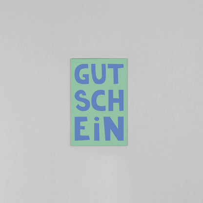 Minikarte Holzschliff Fred Gutschein