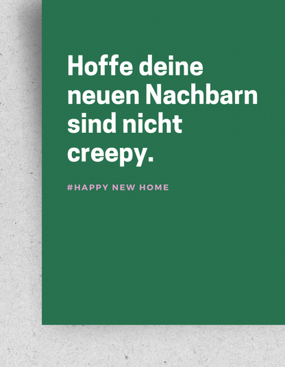 Postkarte "Neues Zuhause"