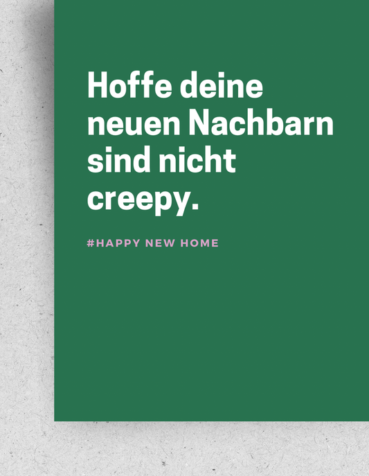 Postkarte "Neues Zuhause"