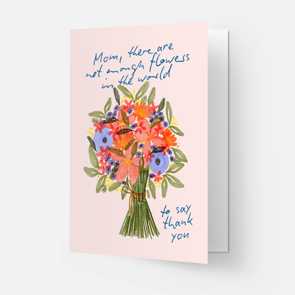 Mama Blumen Danke - Grußkarte