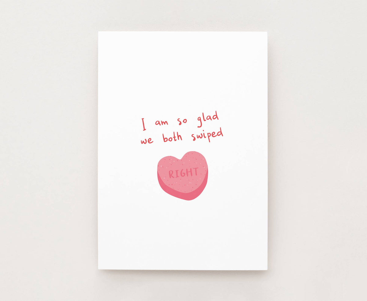 Postkarte - Swiped Right