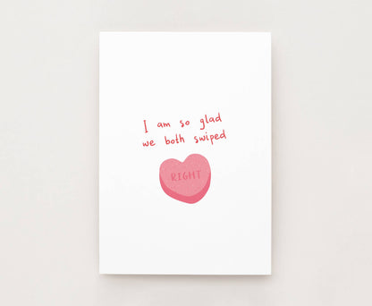 Postkarte - Swiped Right