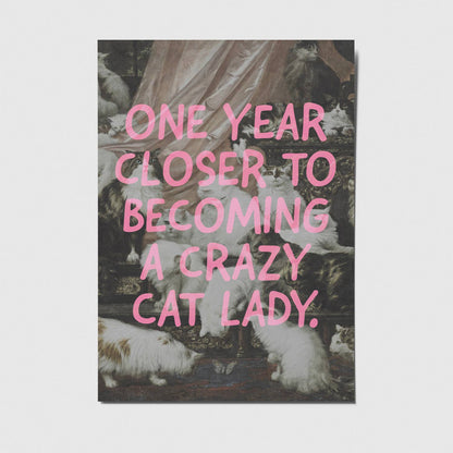 One year closer - A6 Postkarte