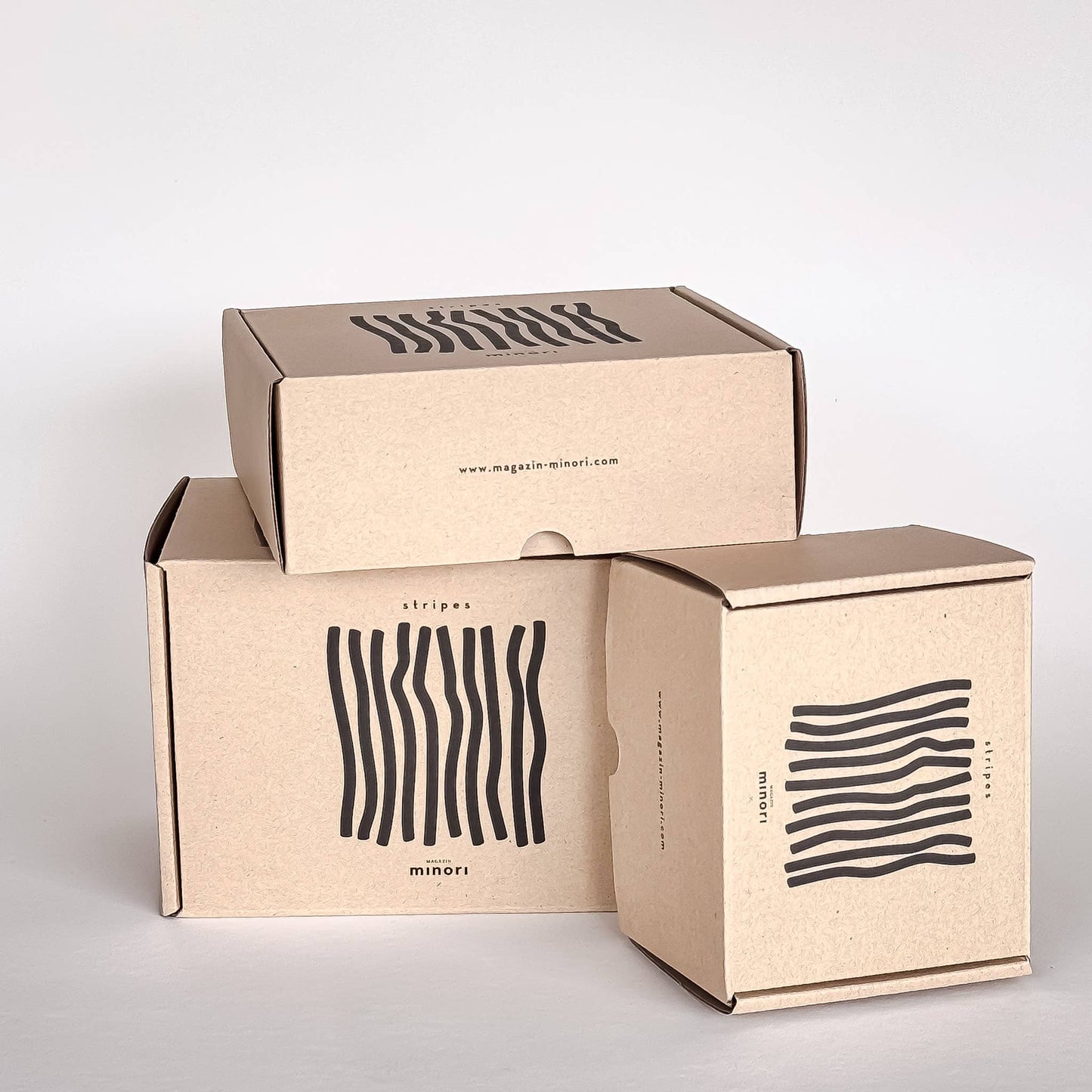 Vase Stripes - mare blue