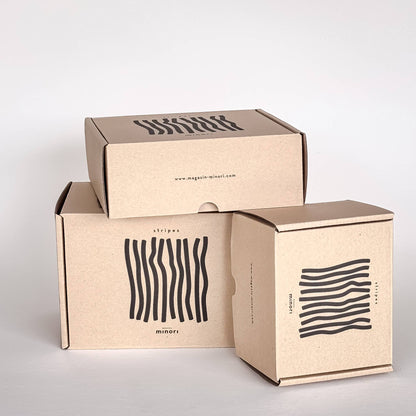 Vase Stripes - mare blue