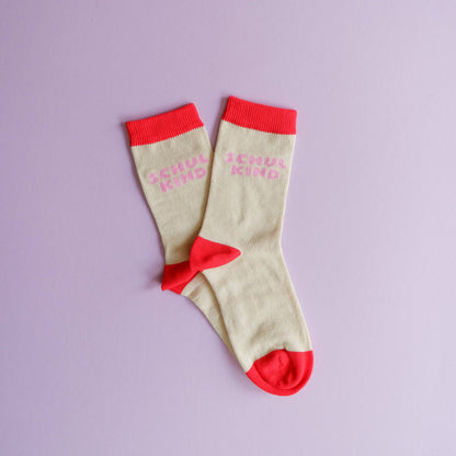 Schulkind-Socken | rosa