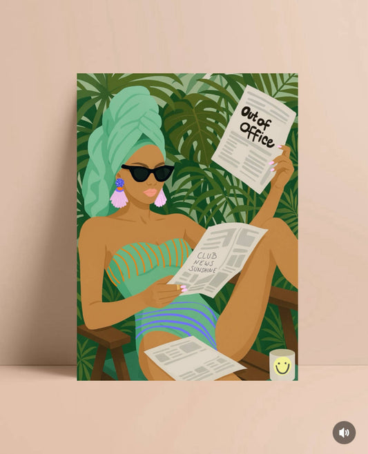 * Out of Office  * Postkarte 