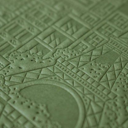 The Paris Notebook – handgeprägtes Notizbuch mit detailliertem Paris-Design
