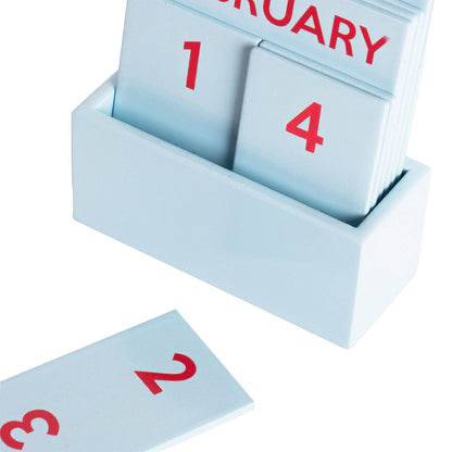 HELLBLAUER KLEINER GLÄNZENDER VOLLFARBIGER KALENDER HF