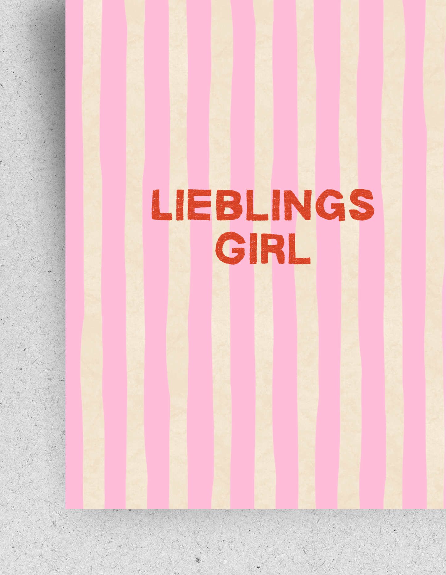 Postkarte "Lieblingsgirl"