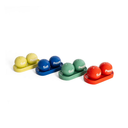 Blaues Ping Pong Salz- und Pfefferstreuer-Set HF